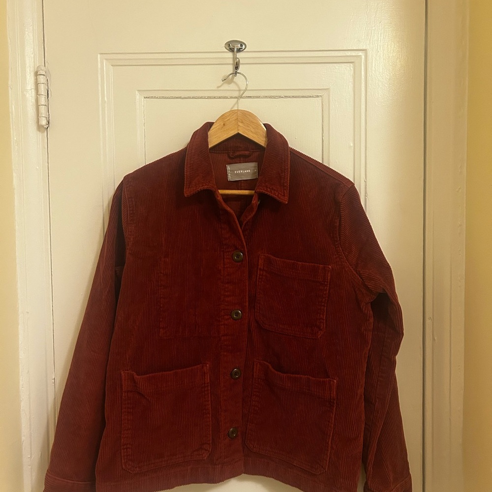 Everlane Burgundy Corduroy Jacket